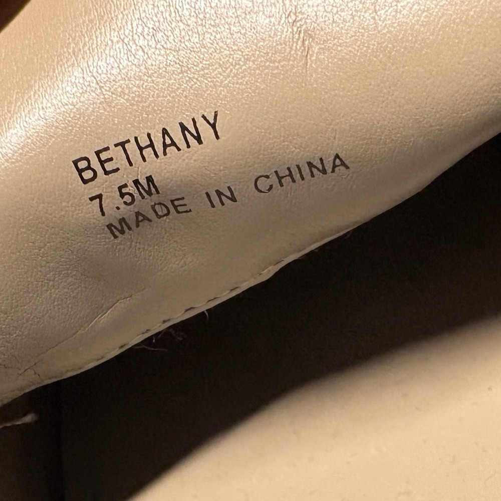 Donald Pliner Bethany Metallic‎ Loafers US 7.5 Bronze Chain Slip-On Flats - Picture 10 of 13